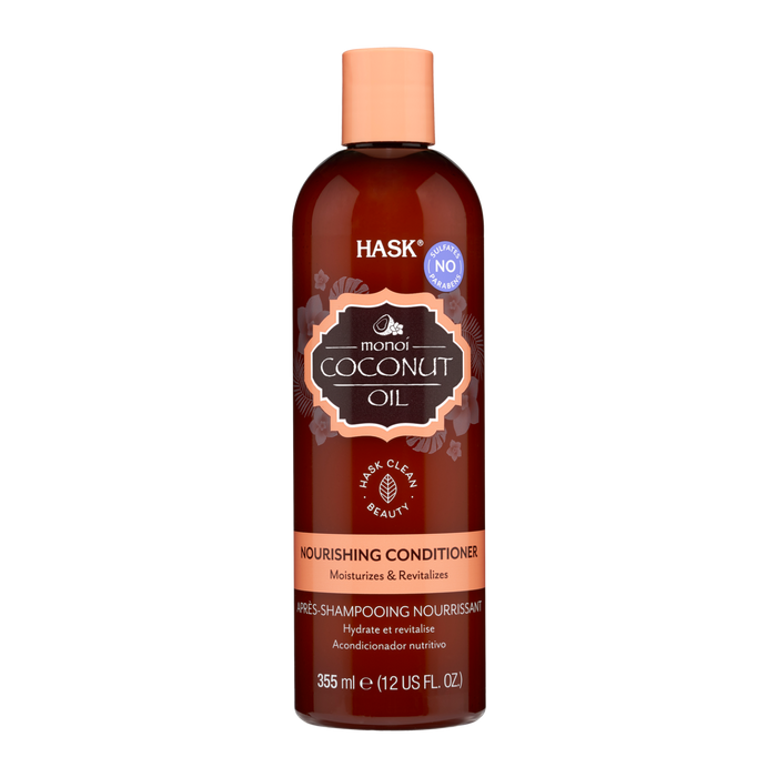 HASK Monoi Coconut Oil Nourishing Conditioner 12.0 Fl.Oz Model #HK-34328, UPC: 071164343289