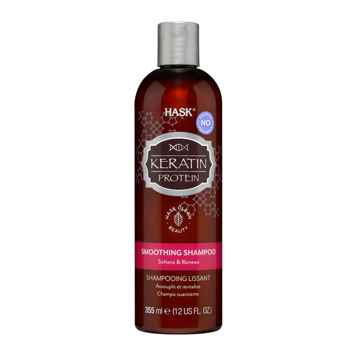 HASK Keratin Protein Smoothing Shampoo, 12 Ounce Model #HK-34317, UPC: 071164343173