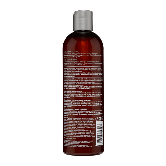 HASK Keratin Protein Smoothing Shampoo, 12 Ounce Model #HK-34317, UPC: 071164343173