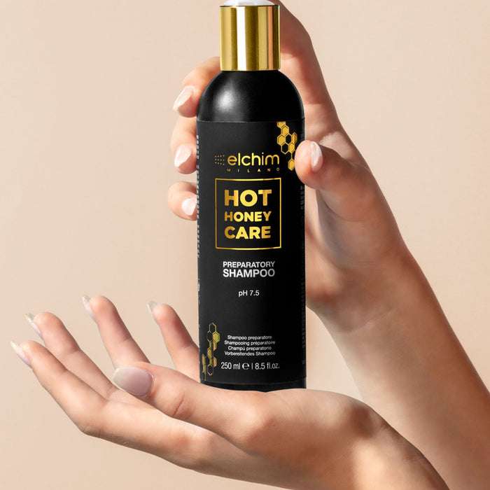 ELCHIM Hot Honey Care Preparatory Shampoo - 8.5 fl oz Model #EL-843000002, UPC: 836793004310