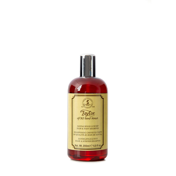 TAYLOR OF OLD BOND STREET Sandalwood Hair and Body Shampoo 200ml Model #YT-08105, UPC: 696770081051