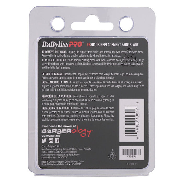 BABYLISS PRO Replacement Graphite Fade Blade Model #BB-FX8010B, UPC: 074108408198