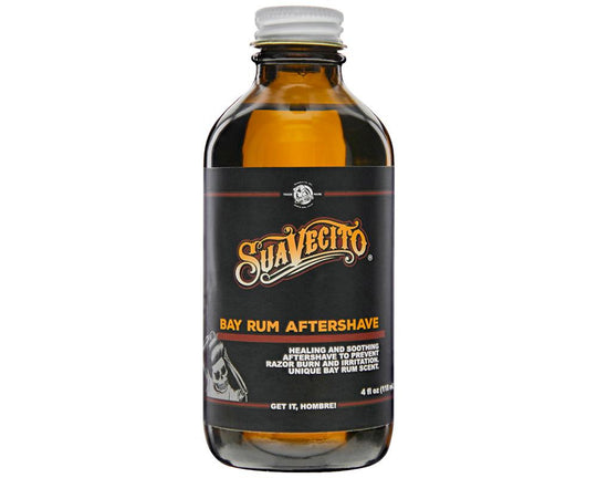 Suavecito Bay Rum Aftershave, 4 fl oz Model #VQQ-BAYRUM, UPC: 859896004063