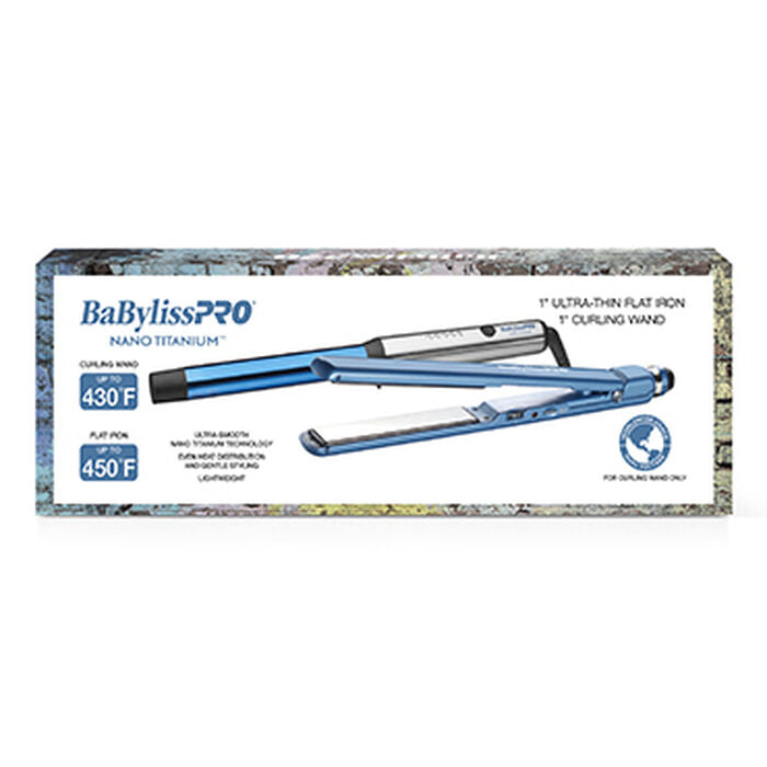 BaByliss PRO Nano Titanium Limited Edition Gift Box (Flat Iron & Curling Wand) Model #BB-BNT21H2UC, UPC: 074108448194