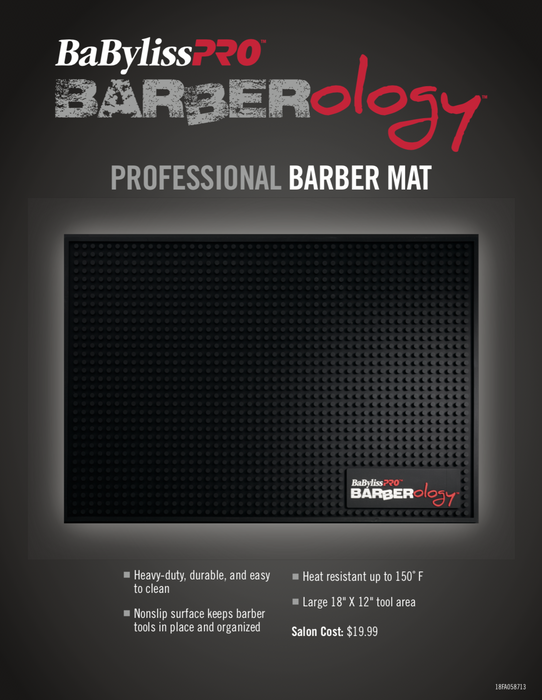 BABYLISS PRO Barberology Professional Barber Mat Model #BB-BWSM1, UPC: 074108396242