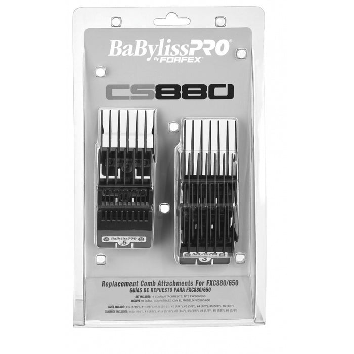 BABYLISS PRO Comb Set for All 880 Models, FX650, FX673 Model #BB-FXCS880, UPC: 074108329516