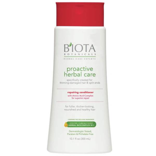 Biota Botanicals Proactive Herbal Care Repairing Conditioner 300 mL with Herbal BioComplex B11 for thinning and damaged hair