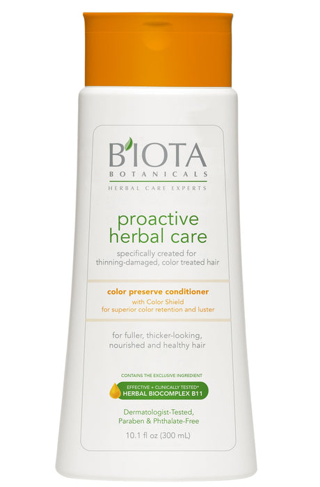 Biota Botanicals Proactive Herbal Care Color Preserve Conditioner Model #XS-5002313, UPC: 817402010175