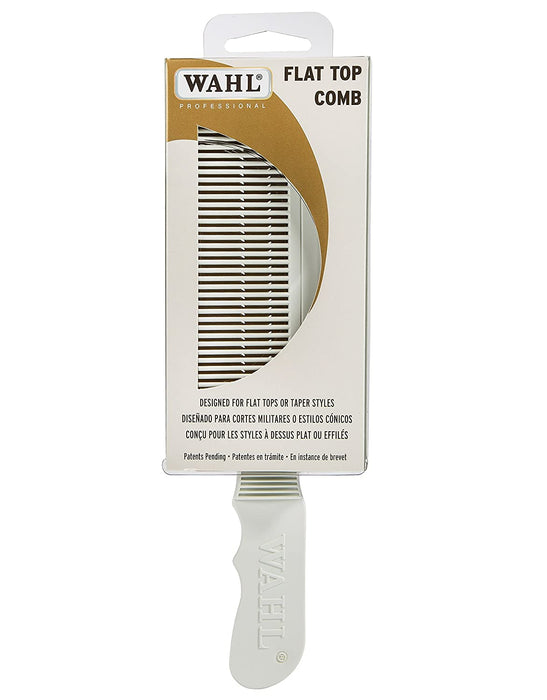 WAHL Flat Top Comb, White Model #WA-3329-100, UPC: 043917103471