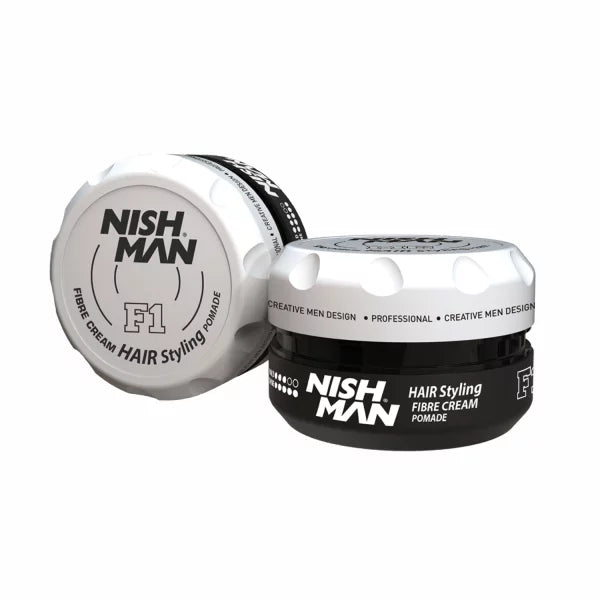 Nishman Hair Styling Fiber Cream Pomade F1 100ml Model#NMC-F1 CREAM POMADE, UPC: 8682035081104