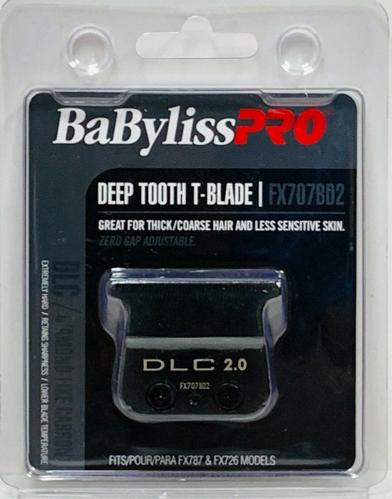BaByliss PRO FX707BD2 Replacement DLC T-Blade Deep Tooth 2.0MM for FX787 & FX726 Model #BB-FX707BD2, UPC: 074108446329