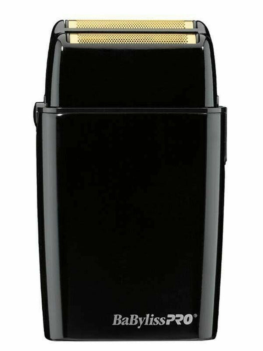 BaByliss PRO Cordless Black Metal Double Foil Shaver Model #BB-FXFS2B, UPC: 074108428424