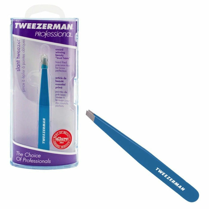 TWEEZERMAN Slant Tweezer Bahama Blue Model #ZW-1230-BHP, UPC: 038097011432